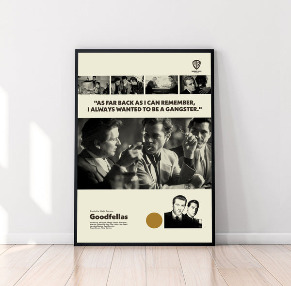 Goodfellas Poster, Goodfellas Movie, Martin Scorsese, Minimalist Poster, Retro Movie Poster, Vintage Poster, Midcentury Wall Art, Home Decor