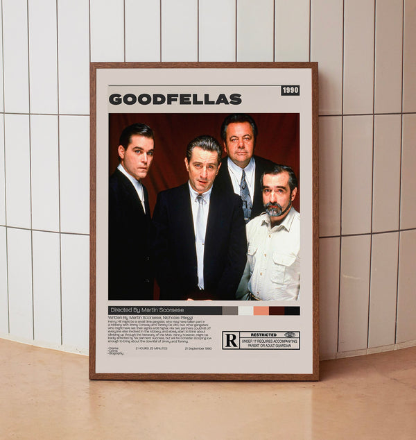 Goodfellas Poster, Martin Scorsese, Minimalist Movie Poster