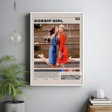 Gossip Girl Poster, Stephanie Savage, Minimalist Tv Series, Vintage Retro Art Print, Tv Show Poster