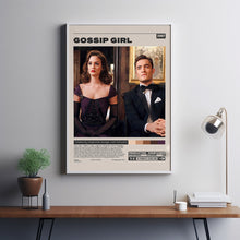 Gossip Girl Poster, Stephanie Savage, Minimalist Tv Series, Vintage Retro Art Print, Tv Show Poster 1