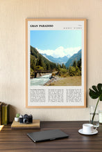 Gran Paradiso National Park Wall Art Poster Poster Italy Gran Paradiso National Park Black White Poster  Gift 1699749149