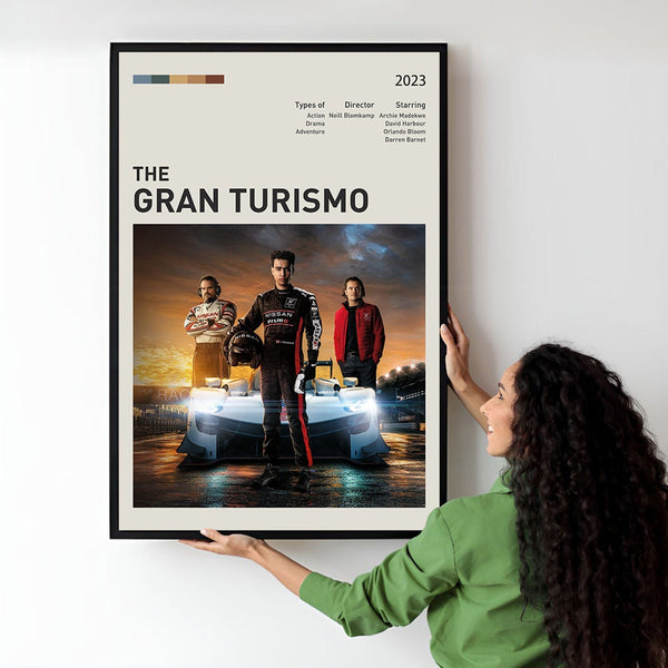 Gran Turismo Movie Poster  Minimalist  Midcentury Poster  Wall Art Print  Retro Movie Poster 1734351384
