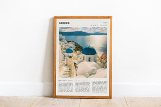 Greece Print Santorini Europe Wall Art Greece  Poster  Black White Poster  Poster  Art Gift 1689936754