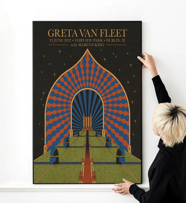 Greta Van Fleet Concert Poster High Quality Print Photo Wall Art Canvas Cloth Multi size 1634302143