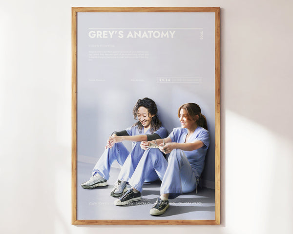 Grey's Anatomy Poster  Art Print  Movie Posters  TV Posters  Gift for Movie lovers 1287308890