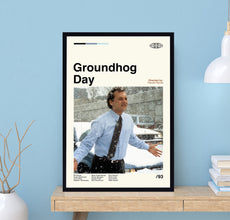 Groundhog Day Poster, Groundhog Day Print, Harold Ramis, Midcentury Art, Minimalist Art, Movie Poster, Vintage Poster, Wall Decor 1732761867