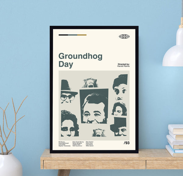 Groundhog Day Poster, Harold Ramis, Wall Art Print, Minimalist Movie, Modern Vintage, Minimalist Poster, Vintage Poster, Birthday Gifts 1702528571
