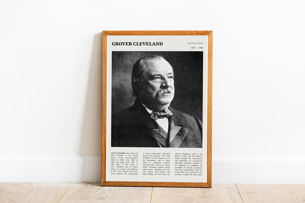 Grover Cleveland Wall Art Poster Poster Grover Cleveland  Black White Poster  Poster  Art Gift 1681840692