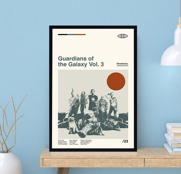 Guardians of the Galaxy Vol 3 Poster, James Gunn, Wall Art Print, Minimalist Movie, Modern Vintage, Minimalist Poster, Birthday Gifts 1703090215