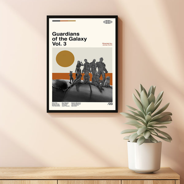 Guardians of the Galaxy Vol 3 Poster, Guardians of the Galaxy Vol 3 Movie, Retro Movie, Wall Art, Illustration Art, Custom Film Posters