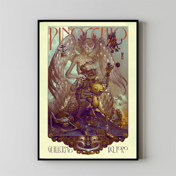Guillermo del Toro's Pinocchio (2022) Poster Art Print Movie Posters Gift for Movie lovers 3