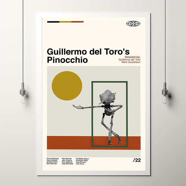 Guillermo del Toro's Pinocchio Poster, Guillermo del Toro's Pinocchio Film, Retro Movie Poster, Room Decor, Printable Art, Digital Art