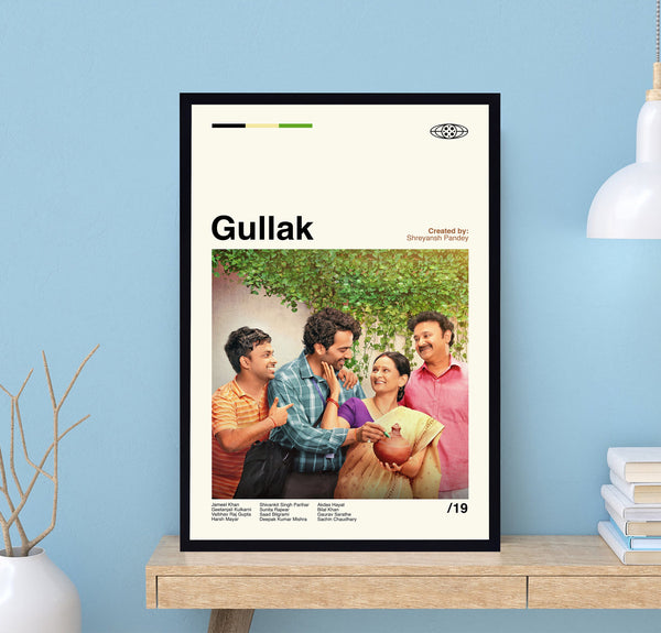 Gullak Tv Series Poster, Shreyansh Pandey, Tv Series Poster, Midcentury Art, Minimalist Art, Movie Poster, Vintage Poster, Wall Decor 1733262073