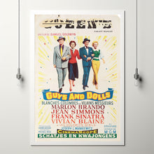 Guys And Dolls Movie Poster Print, Canvas Wall Art, Room Decor, Movie Art