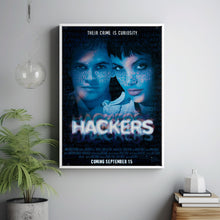 Hackers Movie Poster Print, Canvas Wall Art, Room Decor, Movie Art