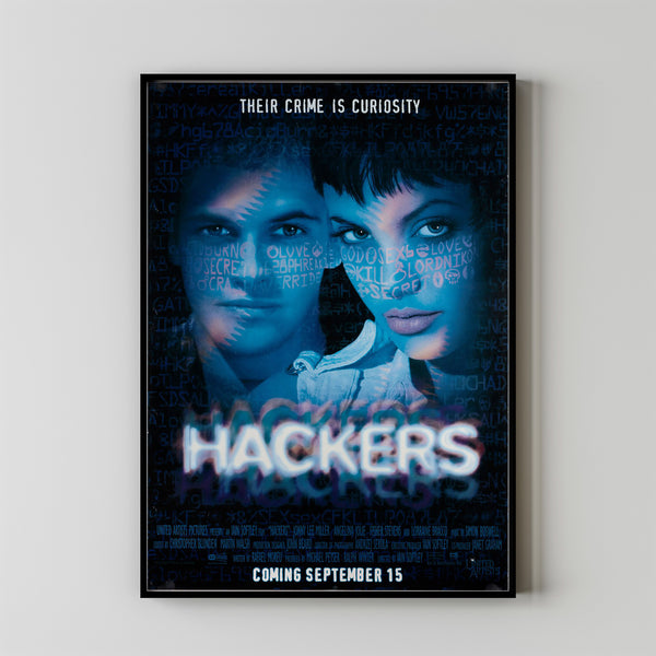 Hackers Movie Poster Print, Canvas Wall Art, Room Decor, Movie Art