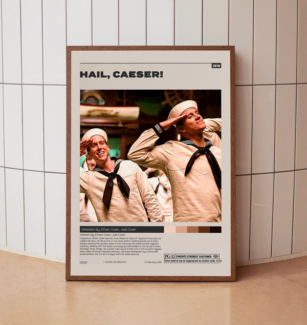 Hail, Caesar! Poster,Ethan Coen,Joel Coen, Minimalist Tv Series, Tv Series