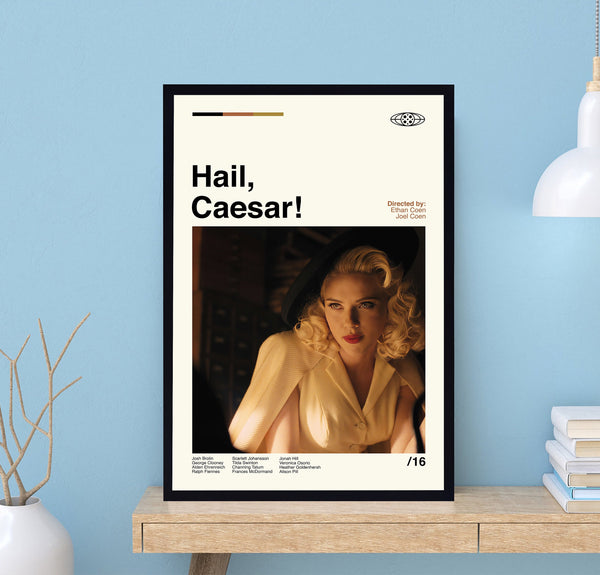 Hail, Caesar Poster, Joel Coen, Ethan Coen, Retro Movie Poster, Minimalist Art, Vintage Poster, Movie Poster, Modern Art, Wall Decor 1733263719
