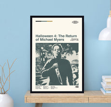 Halloween 4 The Return of Michael Myers Poster, Retro Movie Poster, Abstract Poster, Retro Poster, Minimalist Art, Dad Gifts, Home Decor 1703094261