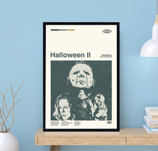 Halloween II Poster, Rick Rosenthal, Retro Movie Poster, Minimalist Art, Vintage Poster, Modern Art, Wall Decor, Home Decor, Mom Gifts 1703092733