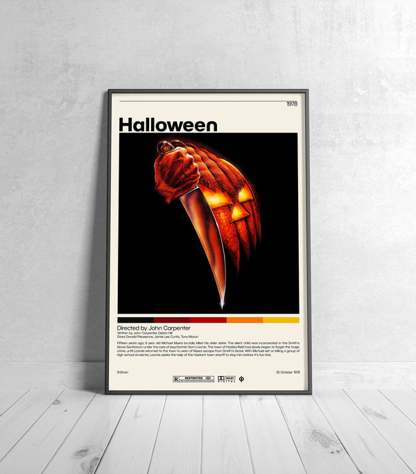 Halloween Movie Poster  John Carpenter Minimalist Movie Poster, Vintage Retro Art Print, Custom Poster, Wall Art Print 1195289448