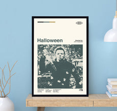 Halloween Movie Poster, John Carpenter, Wall Art Print, Minimalist Movie, Modern Vintage, Minimalist Poster, Vintage Poster, Birthday Gifts 1703092307