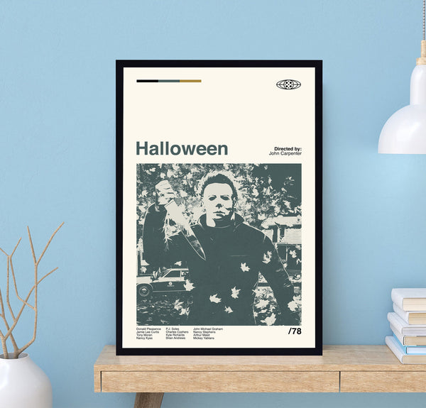 Halloween Movie Poster, John Carpenter, Wall Art Print, Minimalist Movie, Modern Vintage, Minimalist Poster, Vintage Poster, Birthday Gifts 1703092307