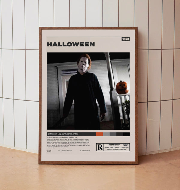 Halloween Poster, John Carpenter, Minimalist Movie Poster
