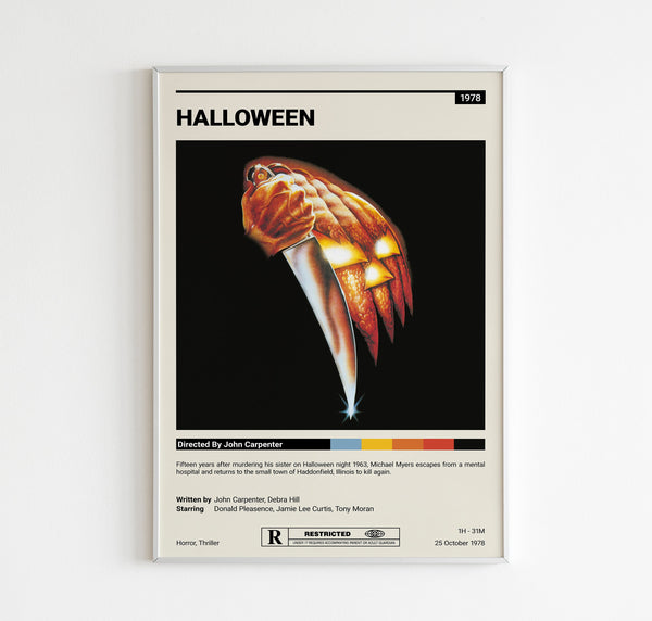 Halloween  Halloween Movie Poster  Minimalist Movie Poster  Vintage Retro Art Print  Custom Poster  Wall Art Print  Home decor 1590406744