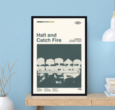 Halt And Catch Fire Poster,  Halt And Catch Fire Movie, Retro Movie Poster, Vintage Poster, Modern Art, Wall Decor, Home Decor, Mom Gifts 1688905326