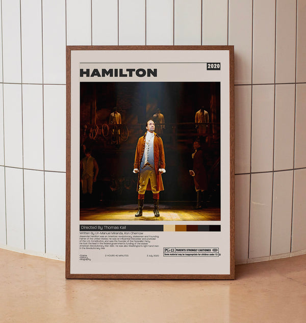 Hamilton Poster, Thomas Kail, Minimalist Movie Poster