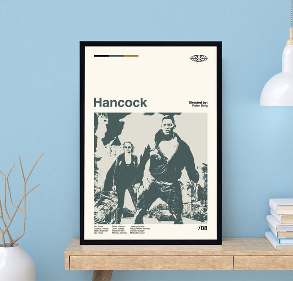 Hancock Movie Poster, Peter Berg, Vintage Poster, Wall Art Print, Minimalist Movie, Modern Vintage, Minimalist Poster, Birthday Gifts 1703095907