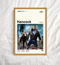 Hancock Poster, Hancock Movie Poster, Peter Berg, Midcentury Art, Minimalist Art, Retro Poster, Vintage Poster, Wall Decor 1719076556