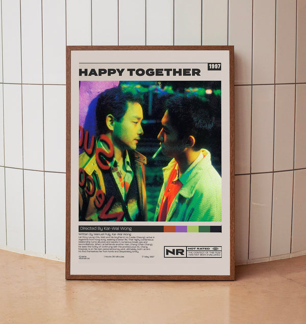 Happy Together Poster, Kar-Wai Wong, Minimalist Movie Poster