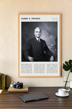 Harry S. Truman Wall Art Poster Poster President Harry S. Truman  Black White Poster  Poster  Art Gift 1681330660