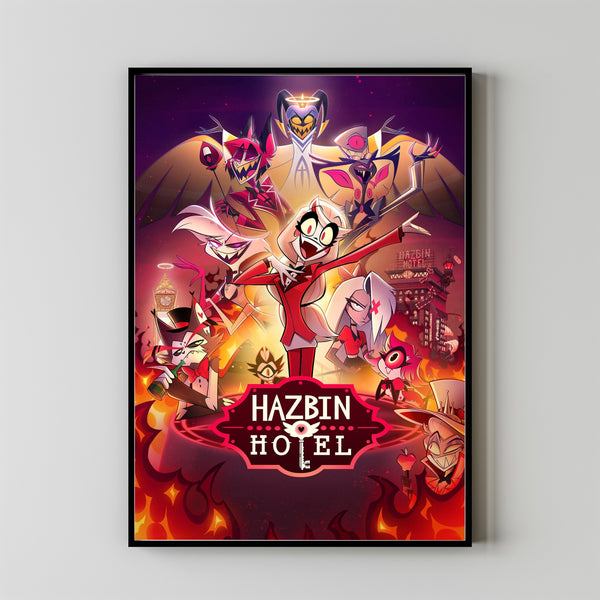 Hazbin Hotel (2024) Movie Poster,Film Fan Collectibles,Vintage Movie Poster,Home Decor,Wall Art,Poster Gifts 1