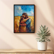 Healing Embrace Jesus Hugging Girl Jesus and Woman Poster, Jesus and Woman Art, Christian Painting, Modern Christian Art, Bible Verse Wall Art, Jesus Painting