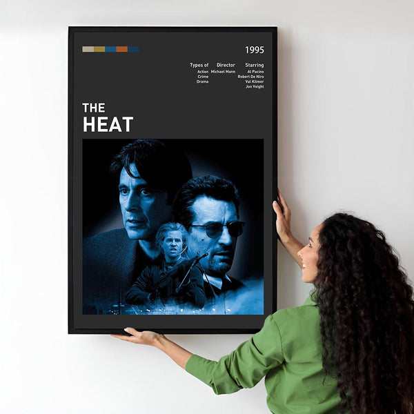 Heat Movie Poster  Minimalist  Midcentury Poster  Wall Art Print  Retro Movie Poster 1734354464 - Copy