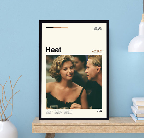 Heat Movie Poster, Heat Print, Michael Mann, Movie Poster, Vintage Poster, Modern Art, Midcentury Poster, Film Poster, Wall Decor 1733272063