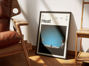 Heat Movie Poster, Heat Wall Decor, Heat Poster Print, Vintage Retro Art Print 1659052372
