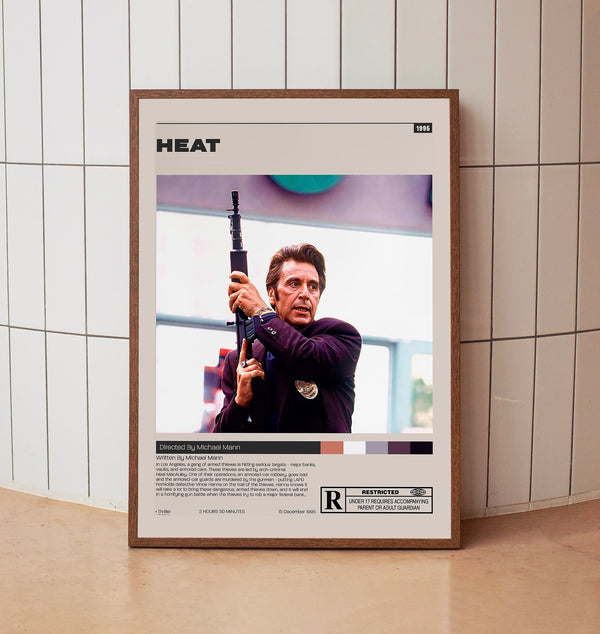 Heat Poster,Michael Mann, Minimalist Tv Series, Tv Series