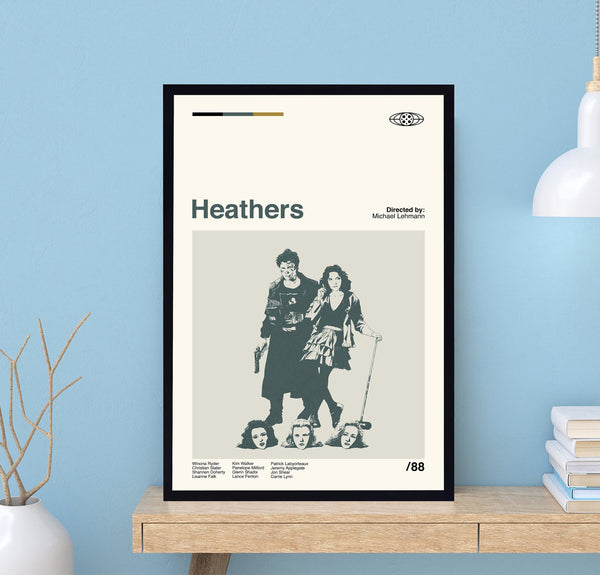Heathers Poster, Heathers Movie, Michael Lehmann, Retro Movie Poster, Minimalist Art, Vintage Poster, Modern Art, Wall Decor, Home Decor 1688908258