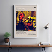 Hellboy Poster,Guillermo del Toro, Minimalist Tv Series, Tv Series