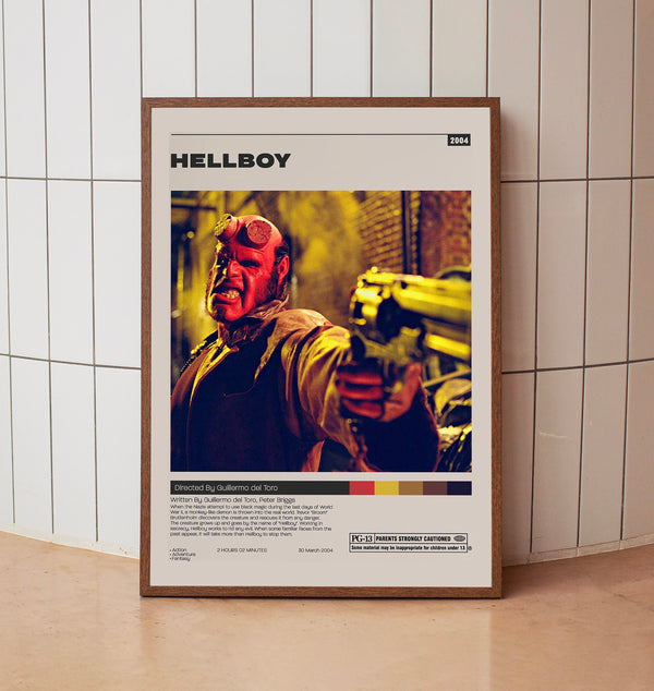 Hellboy Poster,Guillermo del Toro, Minimalist Tv Series, Tv Series