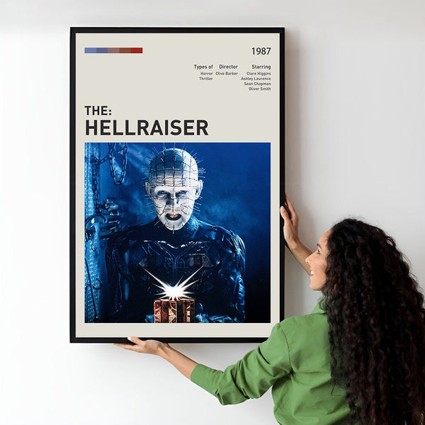 Hellraiser Movie Poster  Minimalist  Midcentury Poster  Wall Art Print  Retro Movie Poster 1733505184
