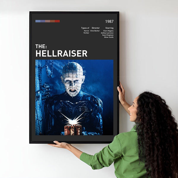 Hellraiser Movie Poster  Minimalist  Midcentury Poster  Wall Art Print  Retro Movie Poster 1733505184 - Copy