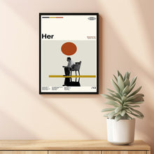 Her - Spike Jonze - Movie Poster - Retro Modern Art - Minimalist Art - Midcentury Art - Vintage Poster - Wall Decor - Gifts for him