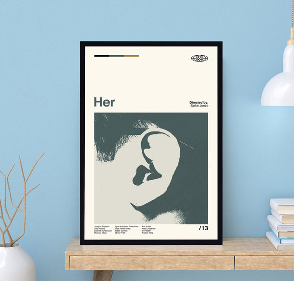 Her Movie Poster, Her Movie, Spike Jonze, Retro Movie Poster, Vintage Poster, Modern Art, Wall Decor, Home Decor, Mom Gifts 1703130901