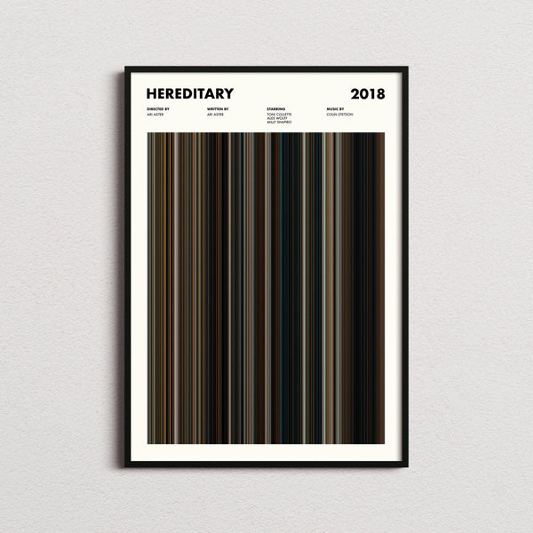 Hereditary Movie Barcode Print, Hereditary Print, Hereditary Poster, Hereditary Wall Art, Horror Movie Posters, Horror Fan, Movie Buff Gift 1617468576