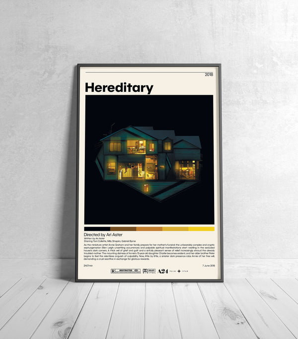 Hereditary Movie Poster  Ari Aster, Minimalist Movie Poster, Vintage Retro Art Print, Custom Poster, Wall Art Prin, Home Decor 1006050653